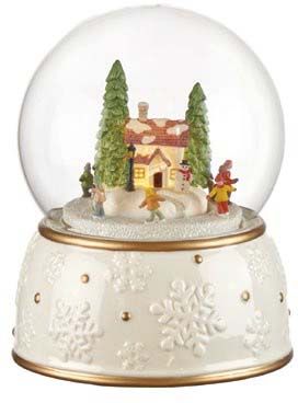 Cloche Con Villaggio Movimento Musica E Leds L`Oca Nera L'oca Nera