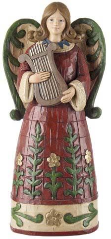 Angelo Grande Con Cetra Loca Nera L'oca Nera