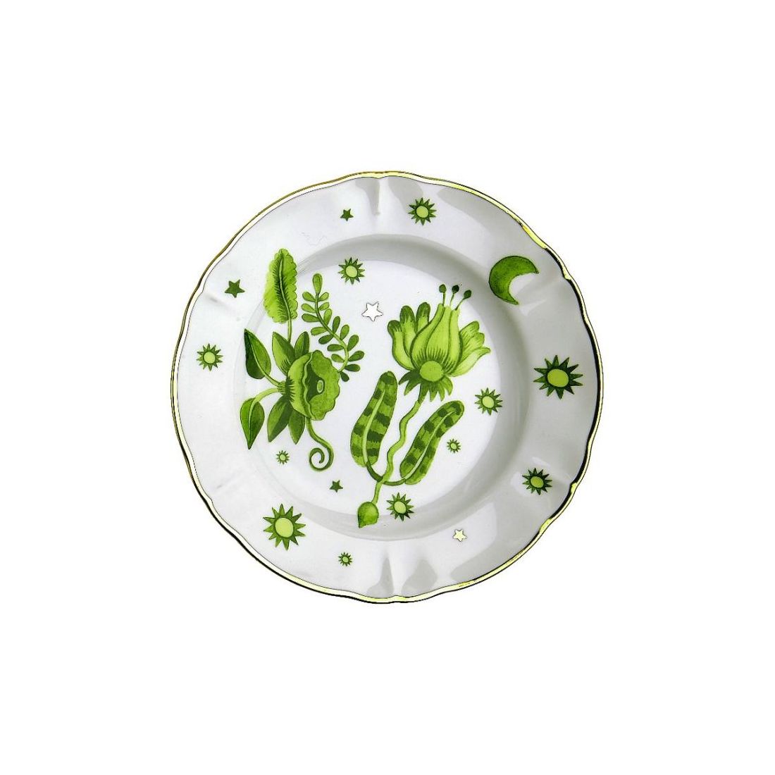 Set 3 Piatti Floreale Verde Tavola Scomposta Bitossi Home Bitossi Home