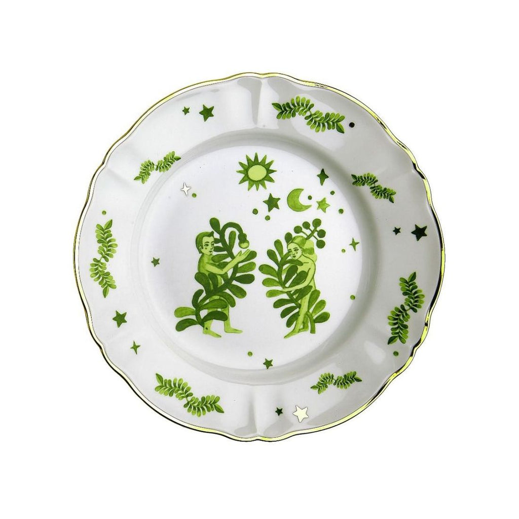 Set 3 Piatti Floreale Verde Tavola Scomposta Bitossi Home Bitossi Home