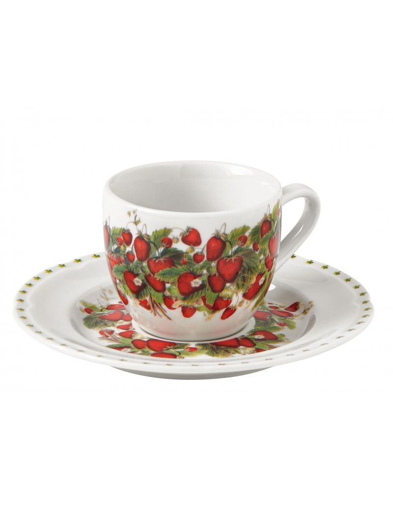 Tazzina Caffe Le Primizie Set 4 Pz Porcellana Brandani