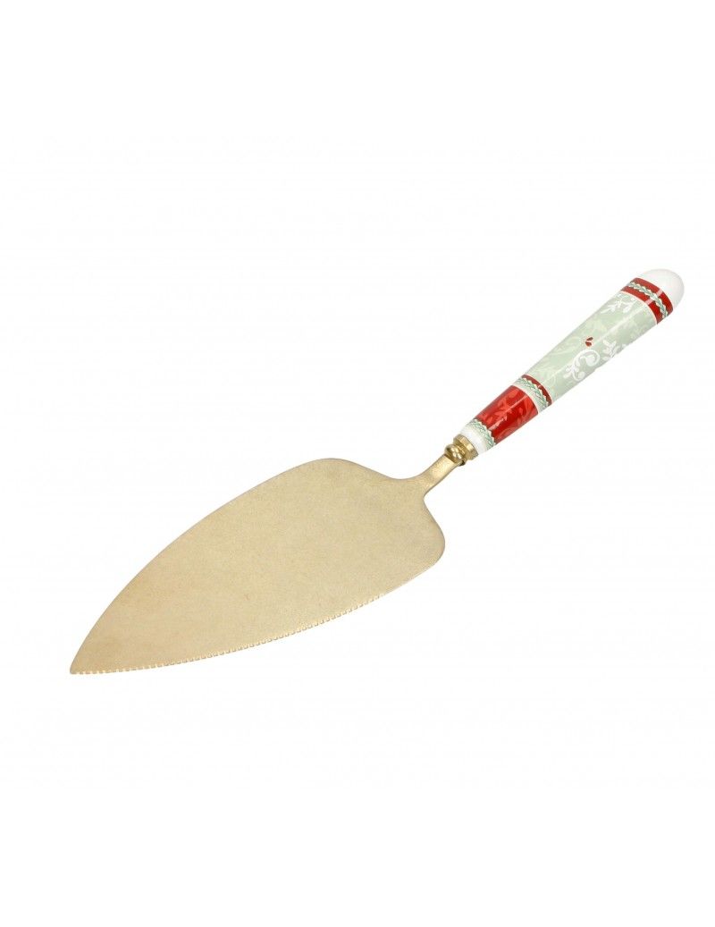 Pala Dolce Connubio Old Gold Inox C/Manico Ceramica Brandani