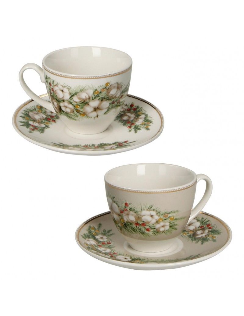 Tazzina Caffe Batuffoli Set 2 Pz Porcellana Brandani