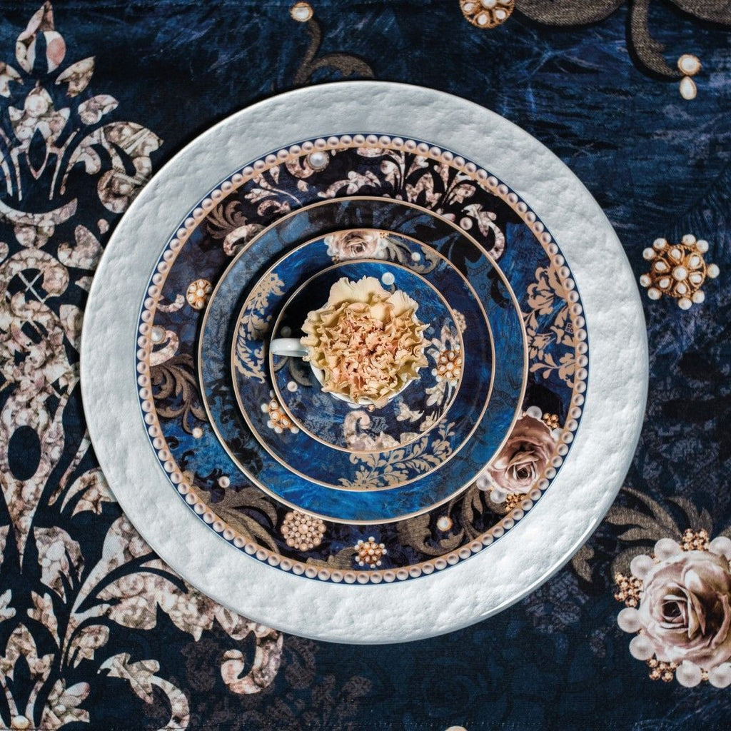 Tazzina Caffe Danubio Blu Set 2 Pz New Bone China Brandani