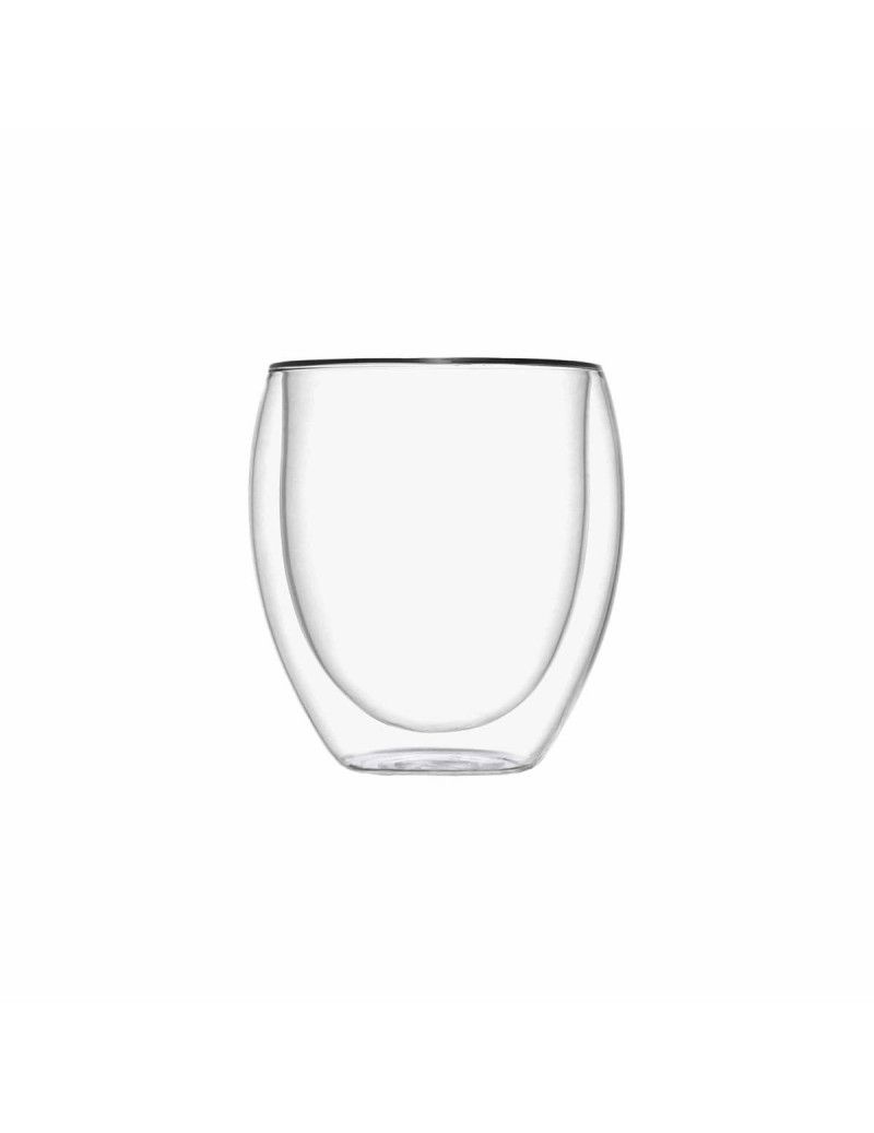 Bicchiere Double Wall Glass Set 2 Pz Vetro Brandani