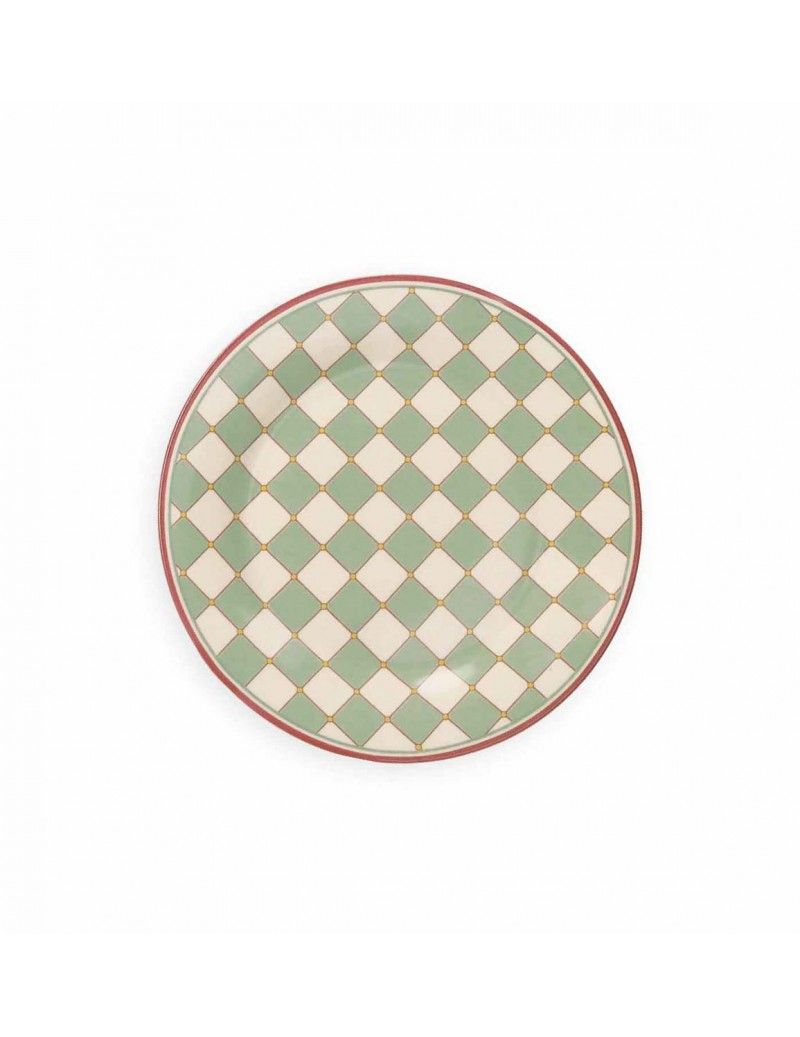 Tavola 18 Pz Le Cementine Quadrella Porcellana Brandani