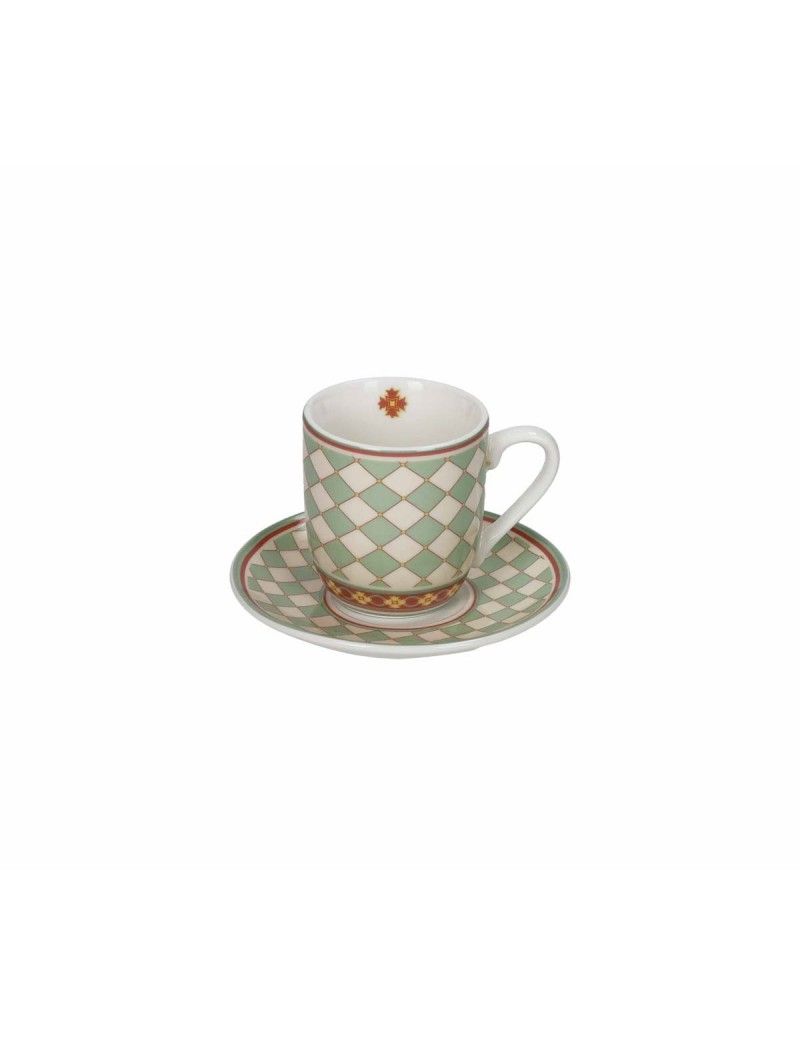 Tazzina Caffe Le Cementine Quadrella Set 2 Pz New Bone China Brandani