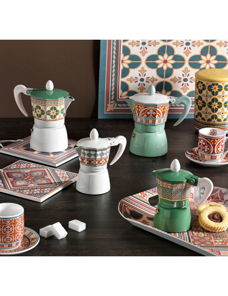 Decoration Le Cementine Matt Set 2 Pz Ceramica/Sughero Brandani