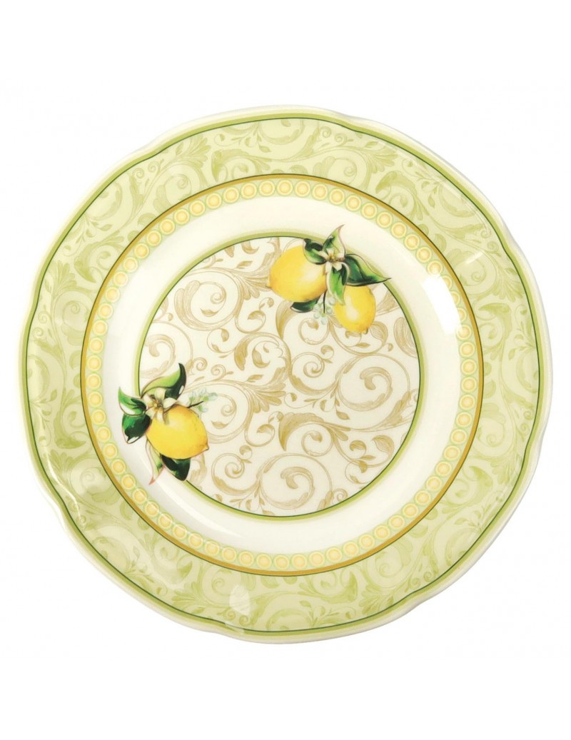 Tavola 18 Pz Limoni New Bone China Brandani