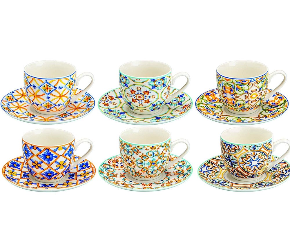 Tazzina Caffe Medicea Set 6 Pz New Bone China Brandani