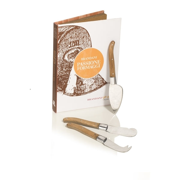 Coltello Passione Formaggi Set3 Pezzi Inox/Legno Brandani Brandani