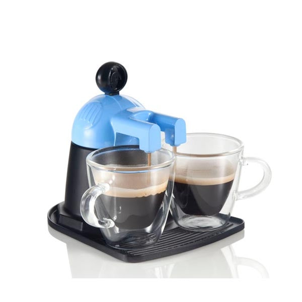 Brandani - Caffettiera Melita Express Azzurra Alluminio Con 2 T Brandani