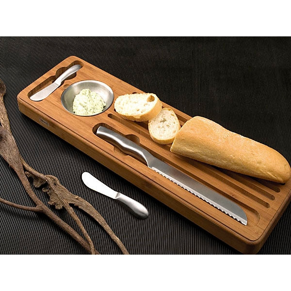 Tagliere Pane Con Accessori Brandani