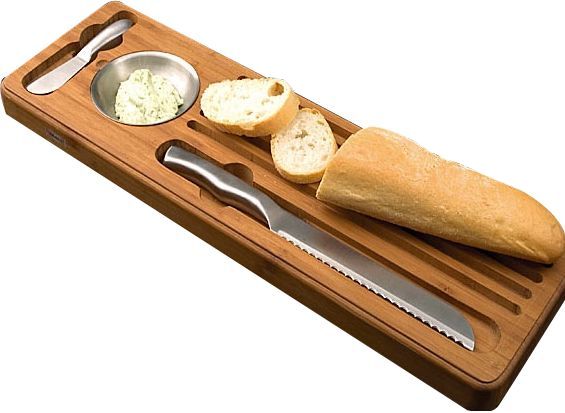 Tagliere Pane Con Accessori Brandani