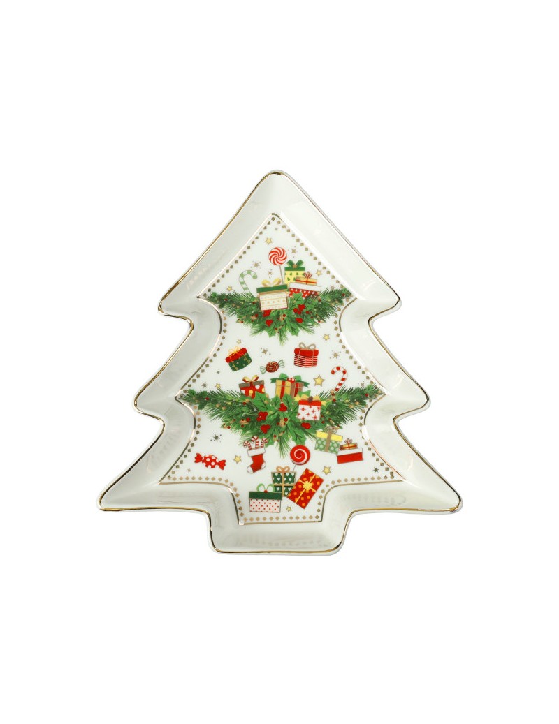 Vassoietto Elfomagia Albero New Bone China Brandani