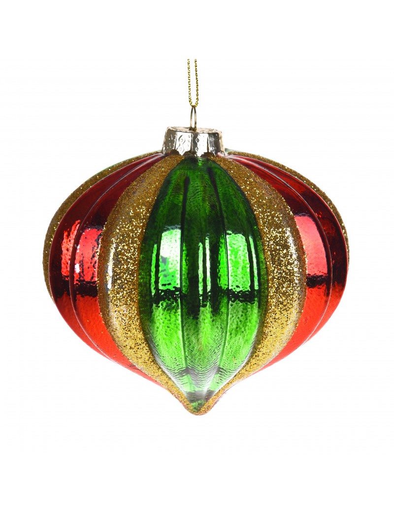 Sfera Cipolla Tricolore Vetro Brandani