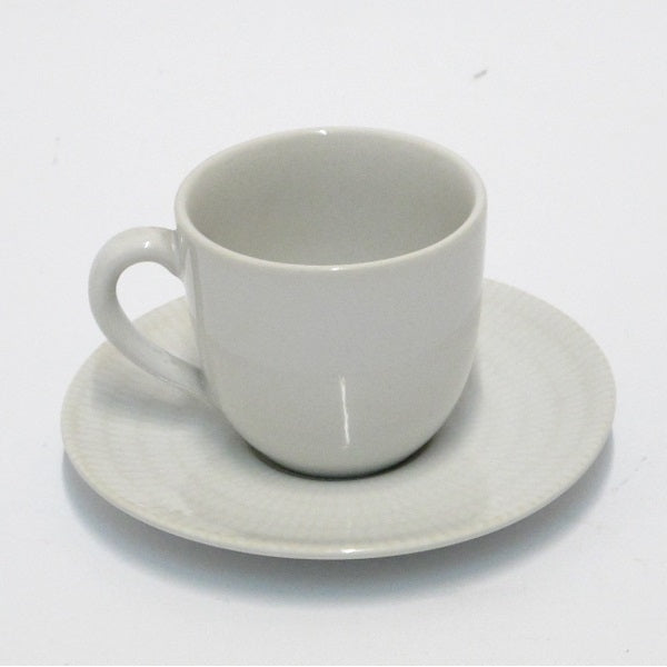 White Rice Sei Tazze Caffe Con Piattino Unitable