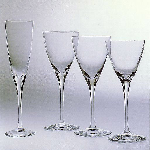 Sei Calici Flute Florian Cristal Sevres