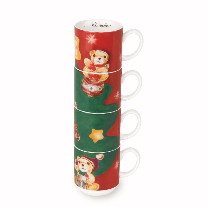 Set 4 Mug Impilabili Teddy Thun