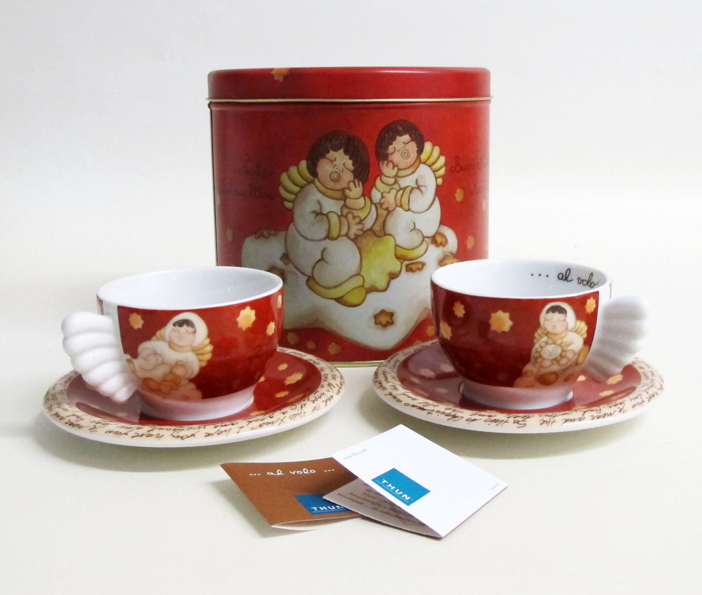Set 2 Tazze Cappuccino In Barattolo In Latta Thun Thun