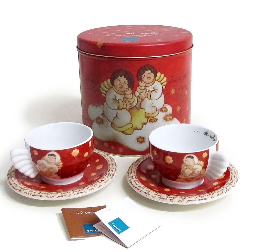 Set 2 Tazze Cappuccino In Barattolo In Latta Thun Thun