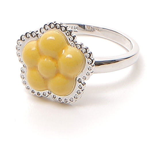 Anello Filigree Yellow Flower Thun