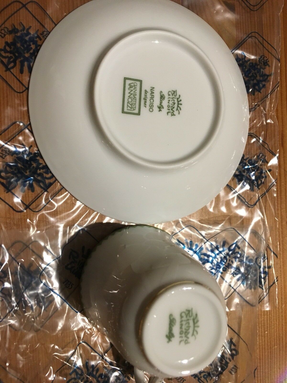 Sei Tazze Caffe Con Piattino Museo Ginori 1735