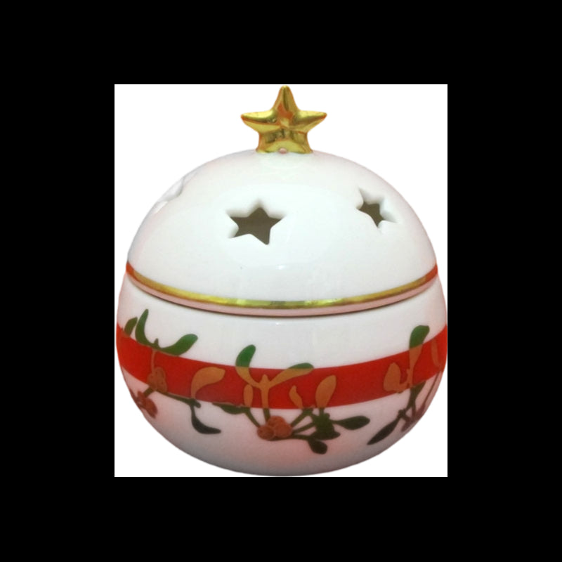 Portacandela Natale Con Candela Mangiafumo Ginori 1735