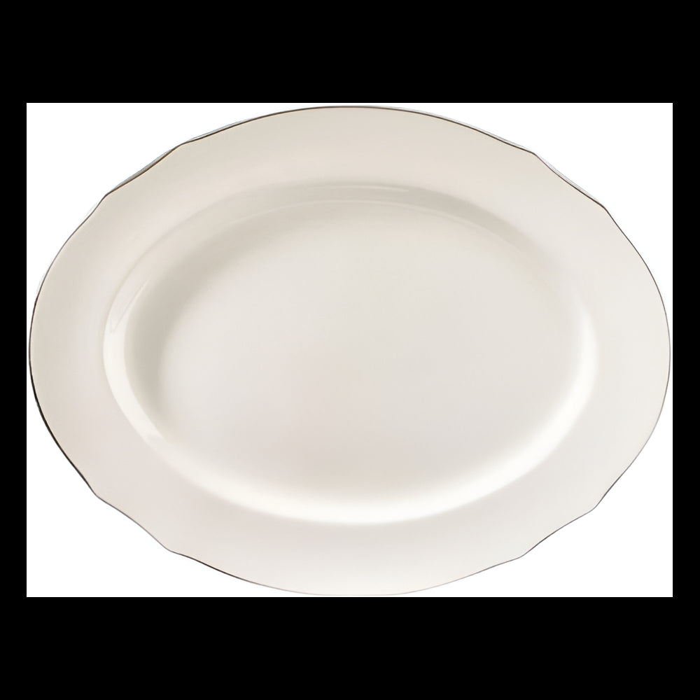 Vassoio Ovale Duchessa Bordo Platino Cm 39 Ginori 1735