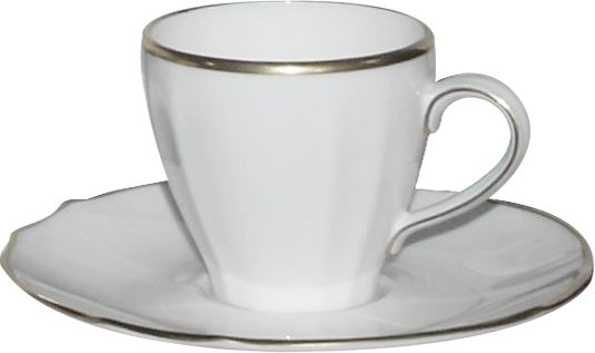 Sei Tazze Caffe C/Piatt. Duchessa Rame Ginori 1735