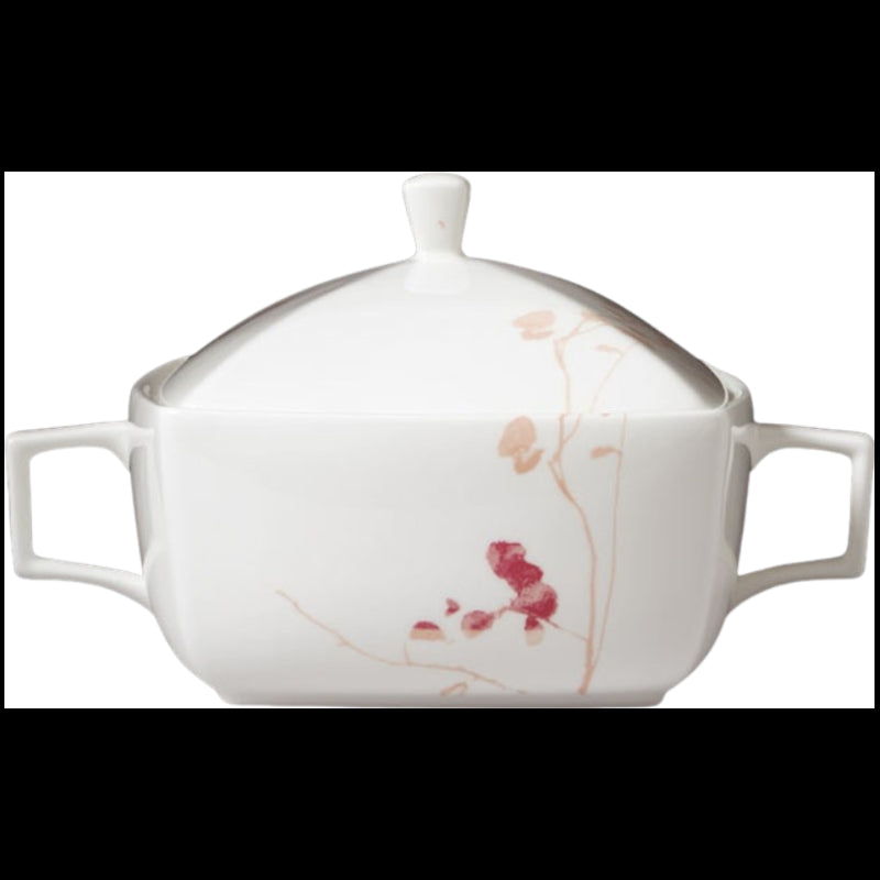 Zuppiera C/Coperchio Qdrvela Naif In Rose - 3 Lt Ginori 1735