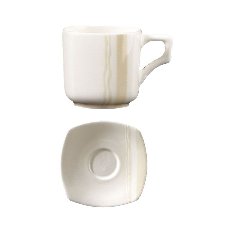 Sei Tazze Caffè C/Piatto Qdr Vela Sahara Ginori 1735