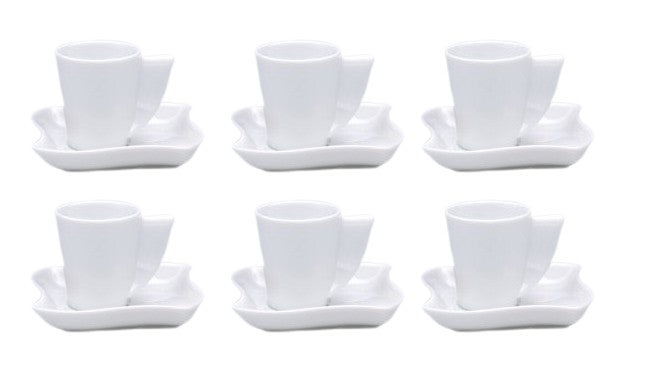 Sei Tazze CaffÃƒÂ¨ Con piattino Dedalo Ginori Ginori 1735