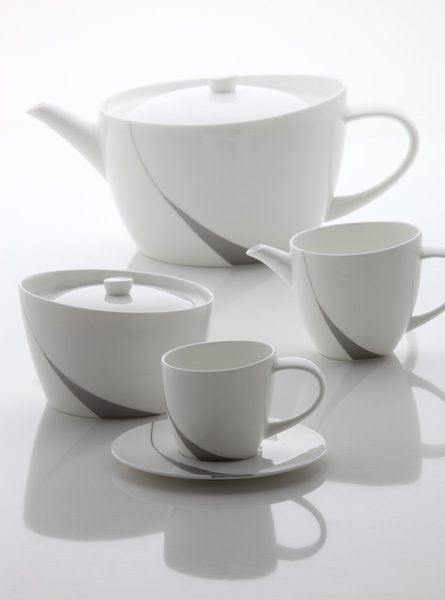 Sei Tazze Caffe` Con Piattino Esclissi Ginori 1735