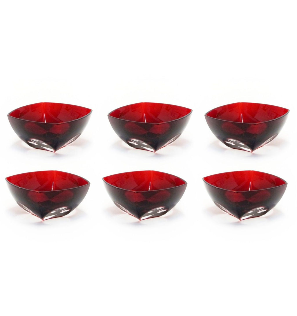 Sei Coppette Macedonia Petalo Rosso Ginori 1735