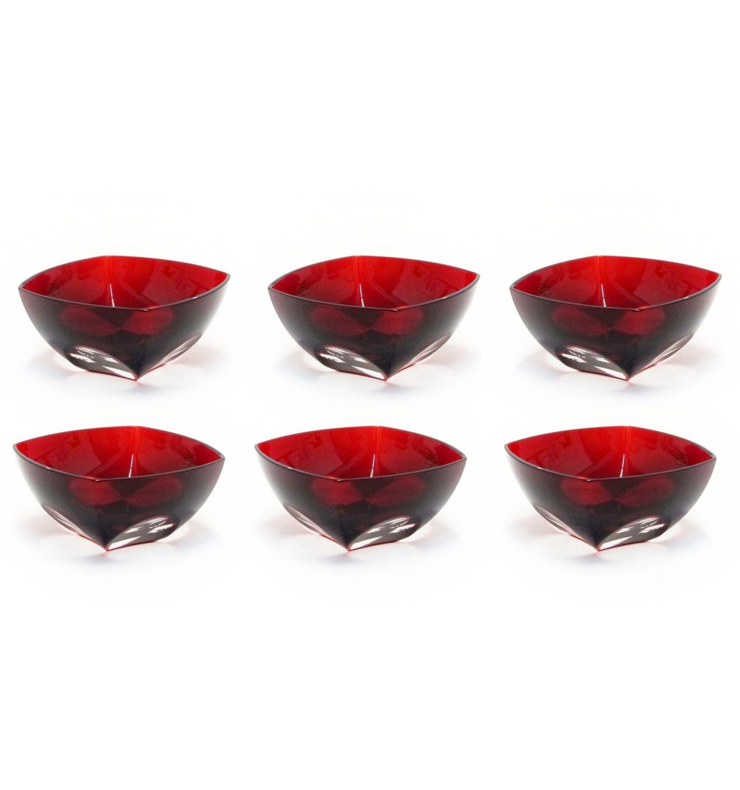 Sei Coppette Macedonia Petalo Rosso Ginori 1735