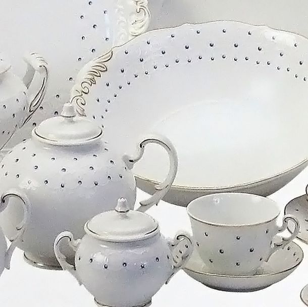 Insalatiera Museo Le Perle Blu Ginori 1735