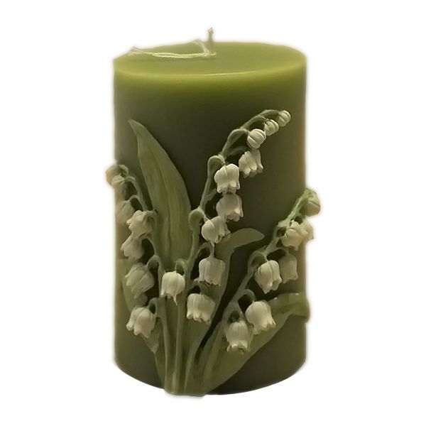 Candela Verde Cilindrica Con Campan Edg