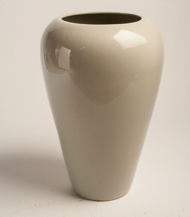 Glossy Vaso In Ceramica Sabbia Tognana