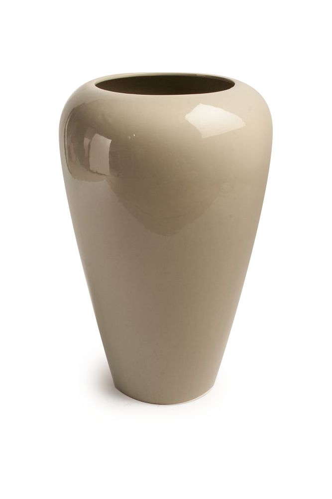 Glossy Vaso In Ceramica Sabbia Tognana