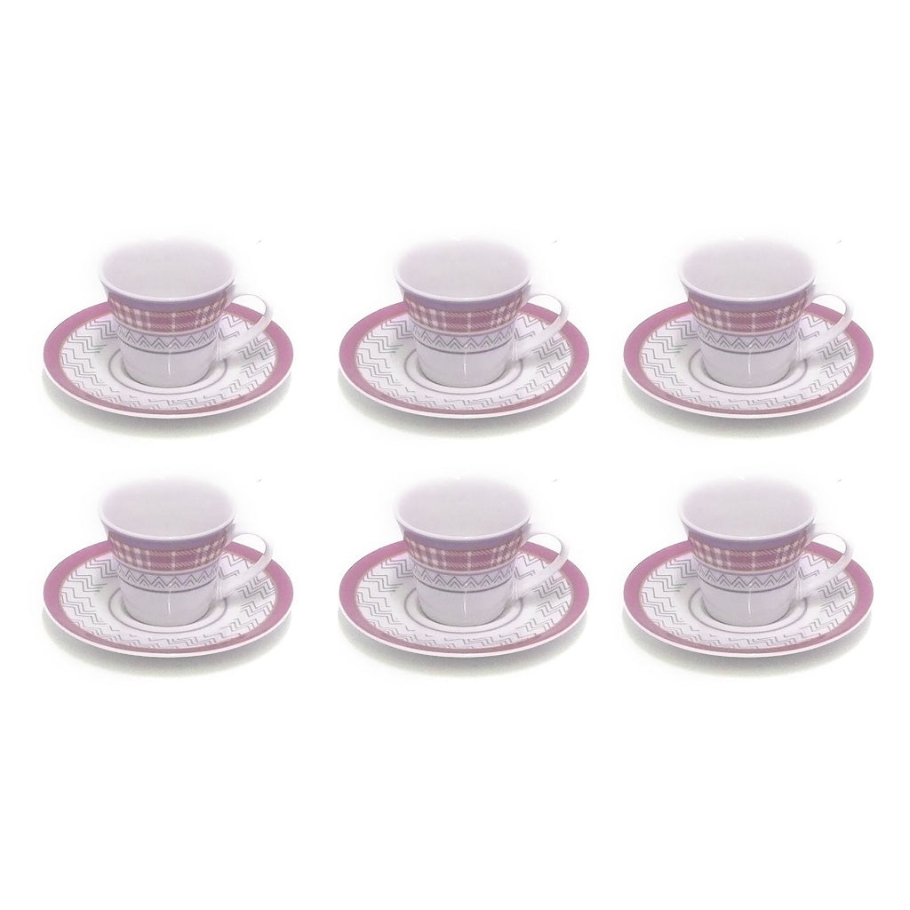 Sei Tazze Caffe`Con Piatto Arena Malva Tognana