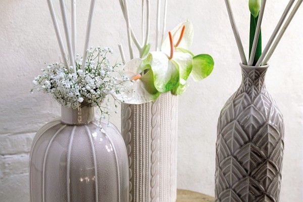 Shabby - Vaso Ovale Cm 38H Ceramica Cipria Tognana