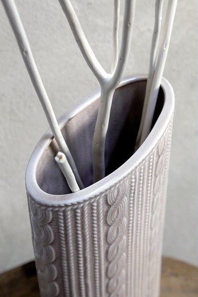 Shabby - Vaso Ovale Cm 38H Ceramica Cipria Tognana