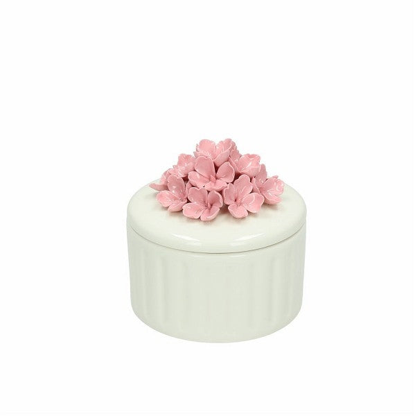 Scatola Tonda Ortensia Cm 9 Petit Rosa Tognana