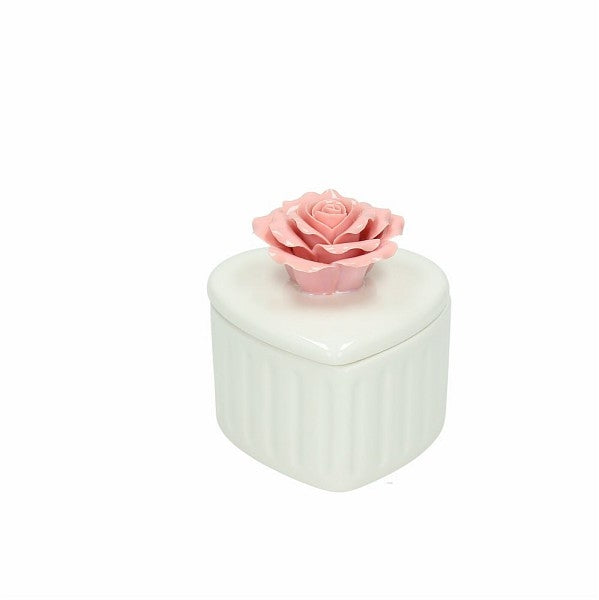 Scatola Cuore Con Rosa Cm 8 Petit Rosa Tognana