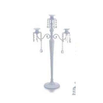 Candeliere Tre Fiamme Ares Bianco Cm 76 Tognana