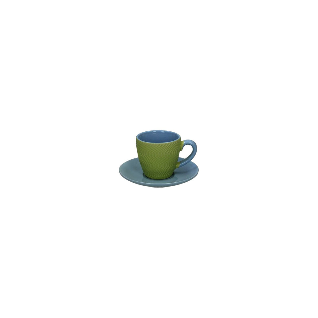 6 Tazze Caffe`C/P Relief Cool-Ver Tognana