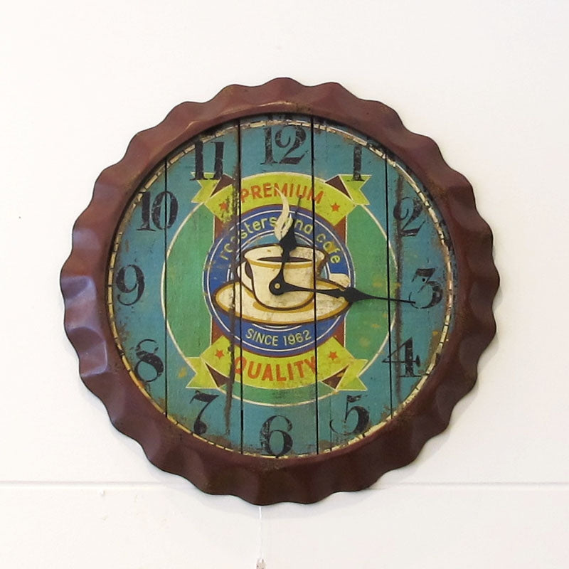 Orologio Da Muro Vintage Coffee Marrone Kare Design