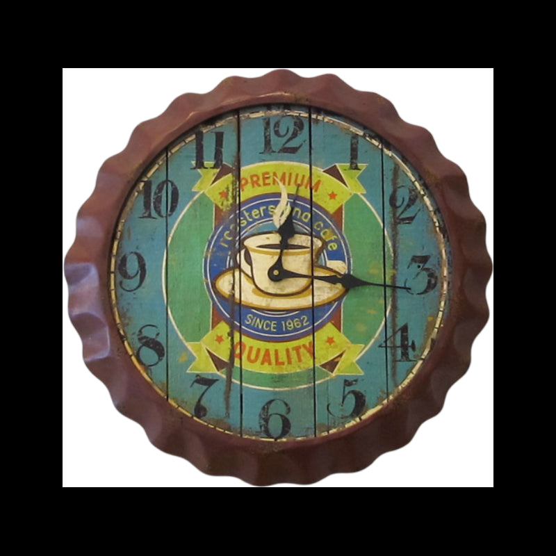 Orologio Da Muro Vintage Coffee Marrone Kare Design