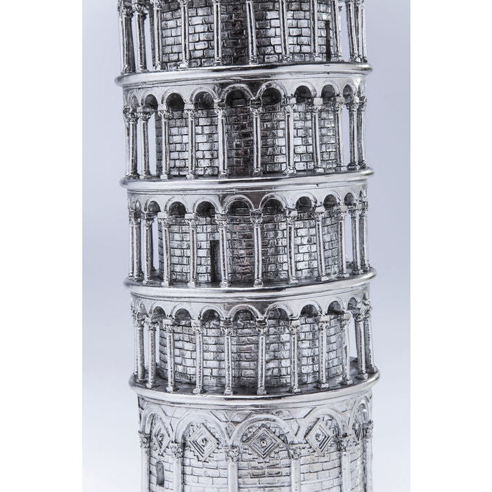 Salvadanaio Tower Of Pisa Cromato Kare Design